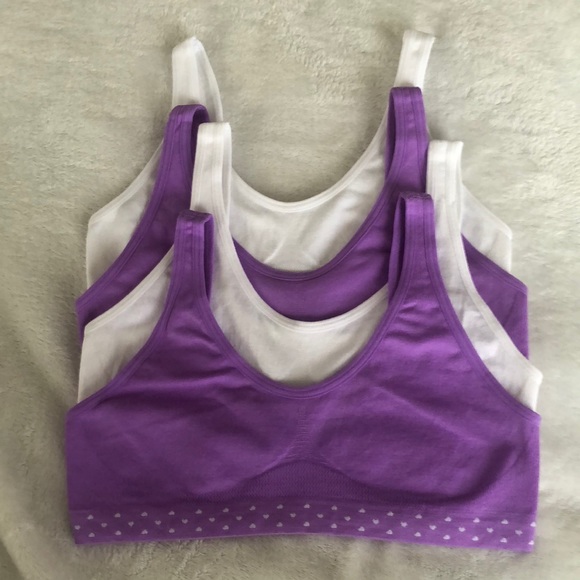 Hanes Accessories Girls Training Bras Hanes Small Multicolor Nwot